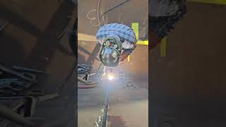 Carbon arc gouging time lapse welding welding weldingprocess fluxcore weldprep weldernation [upl. by Oinotla]