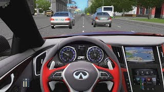 City Car Driving  Infiniti Q50 ER  Regular City Drive [upl. by Attenat24]