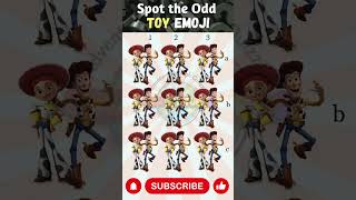 FIND THE ODD TOY EMOJI OUT 11 shorts howgoodareyoureyes quizventures toy emojiquiz viral [upl. by Enileme]