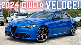 2024 Alfa Romeo Giulia Veloce Q2 In Misano Blue Review Updates and Pricing [upl. by Oisor727]