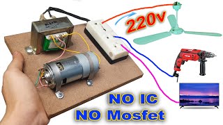 How to create a 220v generator from a motor and an inverter [upl. by Lleunamme]