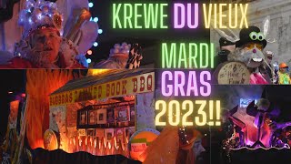 Krewe du Vieux Parade Mardi Gras 2023 WARNING ADULTS ONLY We went OFF the BEAT here [upl. by Landy127]