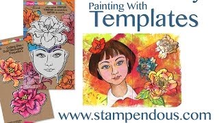 Blossom Beauty  Painting with Templates [upl. by Tessler]