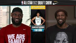 2022 NBA AllStar Draft  Team LeBron vs Team Durant  Inside The NBA [upl. by Maude]