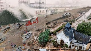 Italy and France now Tsunami Flash flood Storm hit entire city [upl. by Aryaz366]