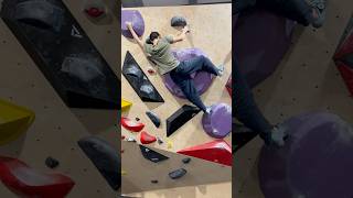 🟣V5V6 Small holds simple moves bouldering climbing fitness [upl. by Nylyrehc164]