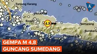 Gempa M 48 Guncang Sumedang Jawa Barat BMKG Imbau Warga Tetap Tenang [upl. by Gav49]