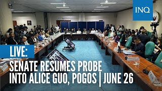 LIVE Senate resumes probe into Alice Guo Pogos  June 26 [upl. by Merridie461]