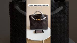 Bottega Veneta Medium Andiamo Top Handle Bag in Supple Intrecciato Leather with Signature Knot bag [upl. by Pentheam326]