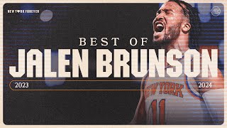 Jalen Brunsons best plays of 20232024  New York Knicks [upl. by Treblah]