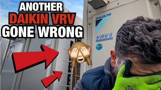 ANOTHER DAY WITH AN AIR CONDITIONING SERVICE ENGINEER UK BROKEN DAIKIN VRV [upl. by Florentia]