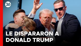 🚨 URGENTE  EEUU  Así le dispararon a DONALD TRUMP en un acto de campaña en Pensilvania [upl. by Sarina802]