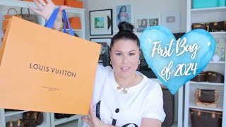 LOUIS VUITTON UNBOXING FIRST BAG 2024 Jerusha Couture [upl. by Ilrahs]