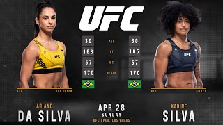 ARIANE LIPSKI vs KARINE SILVA Full Fight UFC [upl. by Robyn]