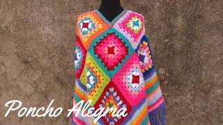 Crochet Ruana o Poncho  Paso a Paso [upl. by Noseyt190]