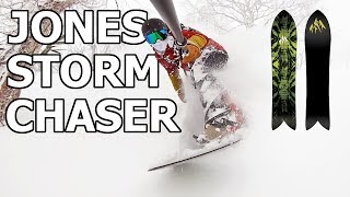 Jones Storm Chaser Snowboard Review  Moiwa Japan Powder [upl. by Anwahsal]