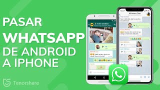 Fácil y útil Cómo pasar WhatsApp de Android a iPhone 2021 [upl. by Lipski]