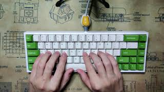 NJ68 Typing Sounds with Kailh Box Red  Gateron Milky Yellows [upl. by Plate]