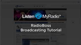 Listen2Myradio RadioBoss Streaming Software Tutorial [upl. by Meyeroff]