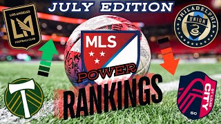 MLS POWER RANKINGS  JULY Edition New kings at the top  dramatic movement throughout [upl. by Noffets973]