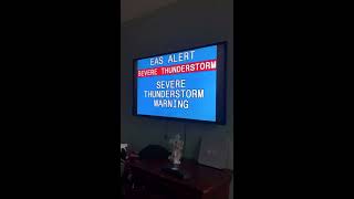 severe Thunderstorm warning EAS on my TV and IPhone Original Short [upl. by Cherida]