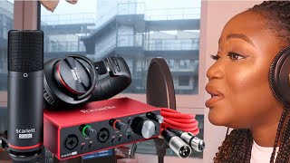 Focusrite Scarlett 2i2 Studio Setup amp Demo For Singing  Kristin Ini [upl. by Anna-Diane520]