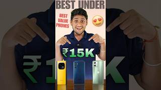 Top 3 phones under ₹15000 🔥😯  best phone under 15000 shorts [upl. by Sylvanus]