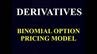 Derivatives Binomial Option Pricing Model  Part 1 [upl. by Angelique]