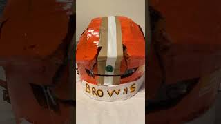 Browns Riddell Axiom footballhelmet cardboard shorts [upl. by Carma]