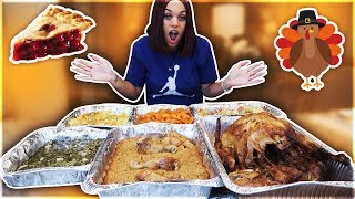 THANKSGIVING MUKBANG FAMILY FEAST [upl. by Charry]