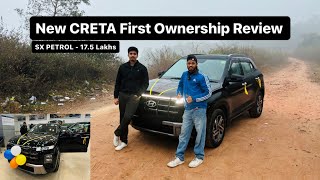 2024 New Creta Facelift Ownership Review  Latest Ownership Video  SX PETROL MANUAL  175 Lakhs [upl. by Kenelm767]