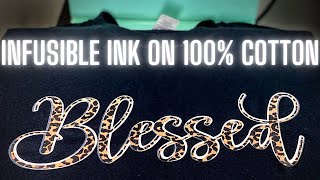 HOW TO USE INFUSIBLE INK ON COTTON  INFUSIBLE INK ON DARK FABRIC [upl. by Gayelord242]