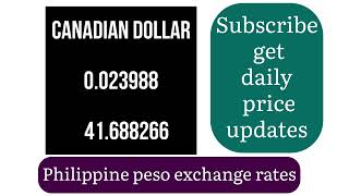 Philippine Peso Exchange Rates Today 10 August 2024 [upl. by Gosser]