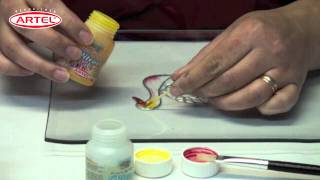 Tutorial Vitrart profesional Pintura para Vidrios Profesional Artel [upl. by Jacob973]