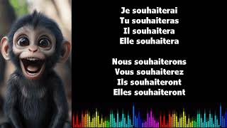 ♫ Japprends le français ♫ Conjugaison I SOUHAITER I Futur Simple [upl. by Chas]