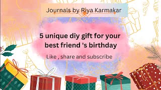 5 different and unique types of gifts for your best friend s birthday 🫧🎁 [upl. by Acinhoj]