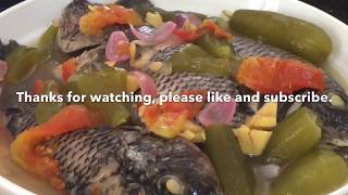 Pinangat na Isda Tilapia  Filipino Fish Recipe [upl. by Amadus]