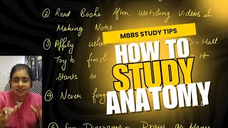 How to study Anatomy  Anatomy Study Technique mbbs mbbs1styear anatomy [upl. by Irvin265]