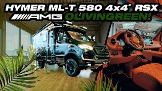 HYMER MLT 580 4x4² RSX  AMG Olivingreen [upl. by Ahsets121]