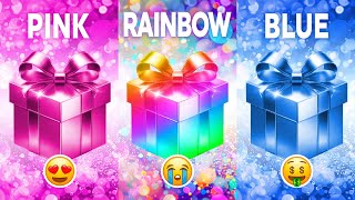 Choose your gift 🎁💝🤮 3 gift box challenge2 good amp 1 bad  Gold Blue amp Black chooseyourbox [upl. by Nytsua942]