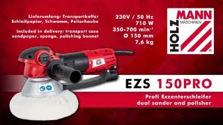 EZS 150PRO Profi Exzenterschleifer  dual sander and polisher [upl. by Blader679]