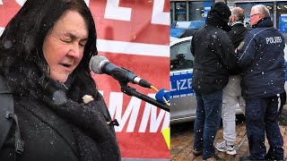 Freiberg  Rednerin auf dem Obermarkt attackiert 07022024 [upl. by Waters]