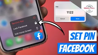 Set Lock in Facebook App on iPhone  Lock Facebook App on iPhone  Set PIN on Facebook App [upl. by Sudnac]