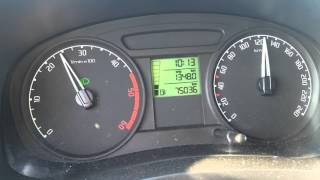 Fabia 19 TDI 80160 kmh acceleration [upl. by Christi985]