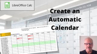 Create an AUTOMATIC CALENDAR in LibreOffice Calc in minutes [upl. by Shanahan]