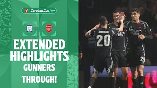 GUNNERS THROUGH  Preston North End v Arsenal extended highlights [upl. by Harlamert]