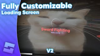 FREE Fully Customizable Loading Gui V2  Roblox Studio [upl. by Ishii]