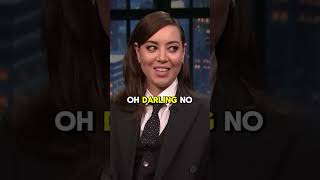 Aubrey Plaza Recalls When Patty LuPones quotSpecial Nursequot Almost Killed Her With an IV [upl. by Rebe433]