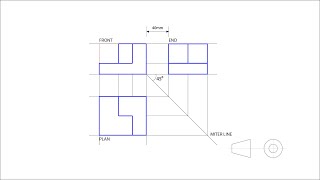 CDT G1011  First Angle Orthographic Projection Part 1 [upl. by Amary]