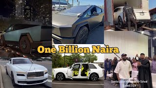 Davido becomes the first man in Africa to buy 2024 Rolls royce spectra amp Tesla Cyber truck [upl. by Ardnekahs483]